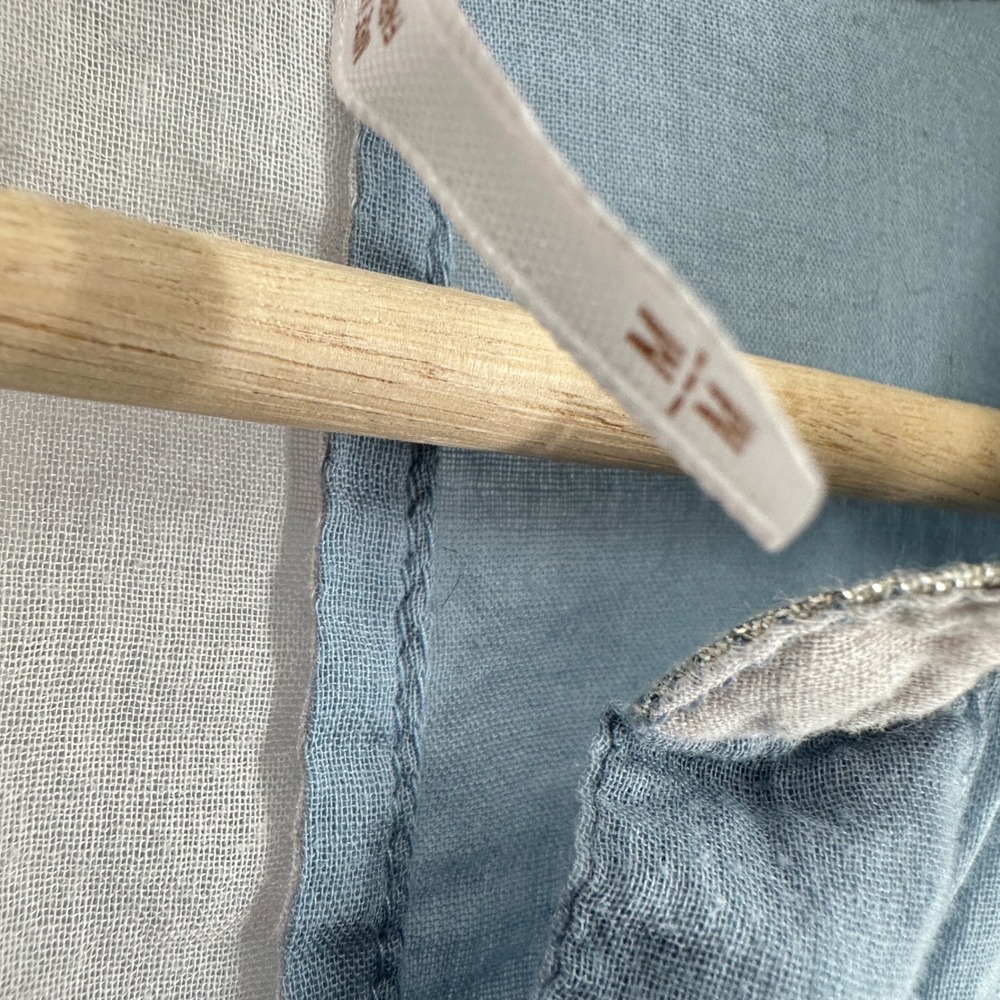 Free People Rainbow Rays Patchwork Long Sleeve Bu… - image 6